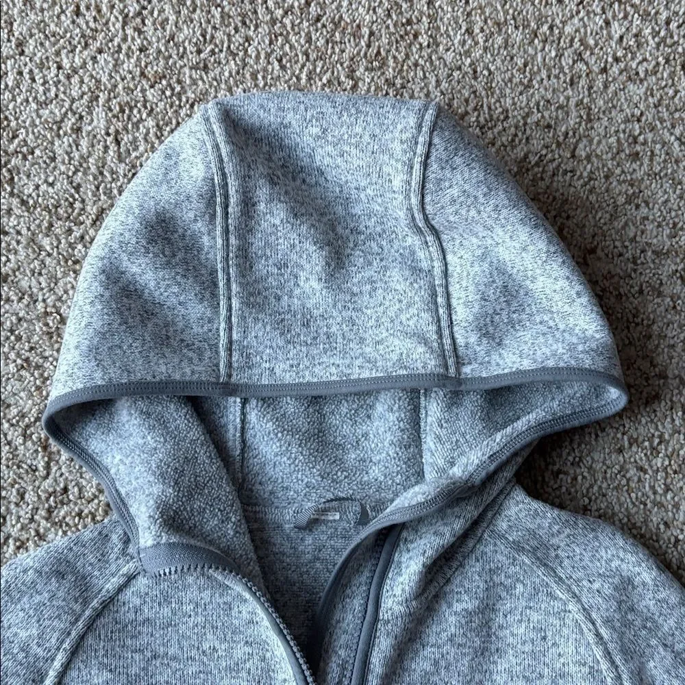 Lululemon Women’s Fleece & Thank You Heather Gray Pullover Hoodie Sz 4